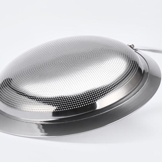 Stainless Steel Oil Skimmer Fine Mesh Wire Colander Strainer Flour Kitchen Spoon