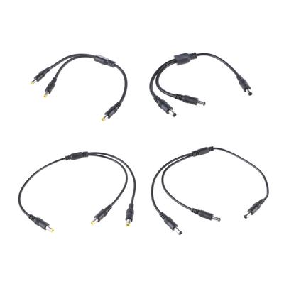 DC5521/DC5525 Stromkabel 5,5 x 2,5 mm / 5,5 x 2,1 mm Steckerdraht 1 auf 2 Y-Splitterkabel für Überwachungskameras Lüfter
