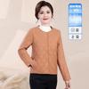 Womens Short Down Jacket 90 Duck Lightweight Warm Round Neck Convertible V Middle-aged Moms