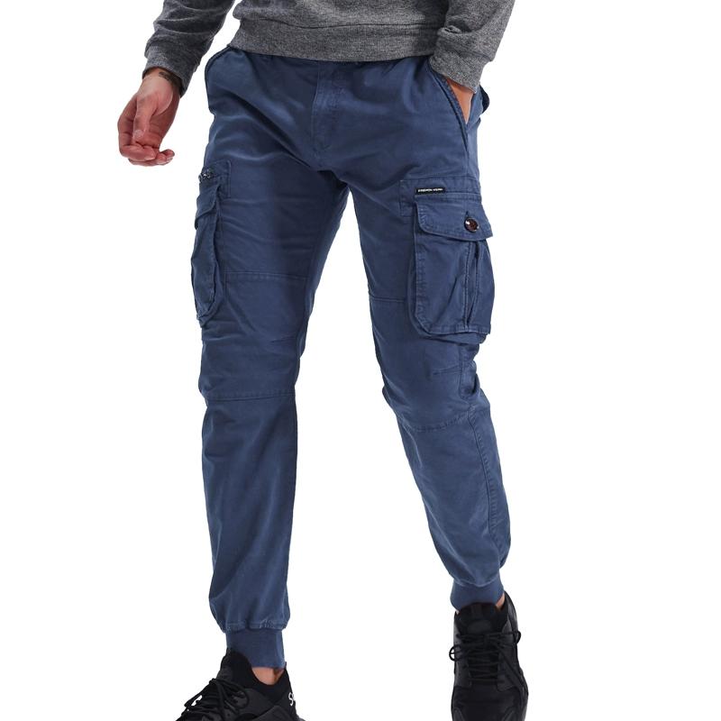 2025 Herbst Herren Cargohose Herren Baumwolle Sweatpants Mode Herren Jogger Sport Lange Hose Mann Baggy Taschen Hose
