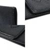 Used 10097 Compact Flap Wallet 7943 COCO Mark CC Mark 3rd Series Vintage Deca Coco Caviar Skin Black Unisex from Japan