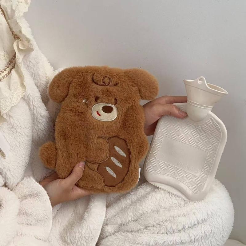 2025 Nový ohřívač břicha Silný plyšový ohřívač rukou Roztomilý kreslený ohřívač na horkou vodu Teplý sáček na vodu Vícebarevný volitelný