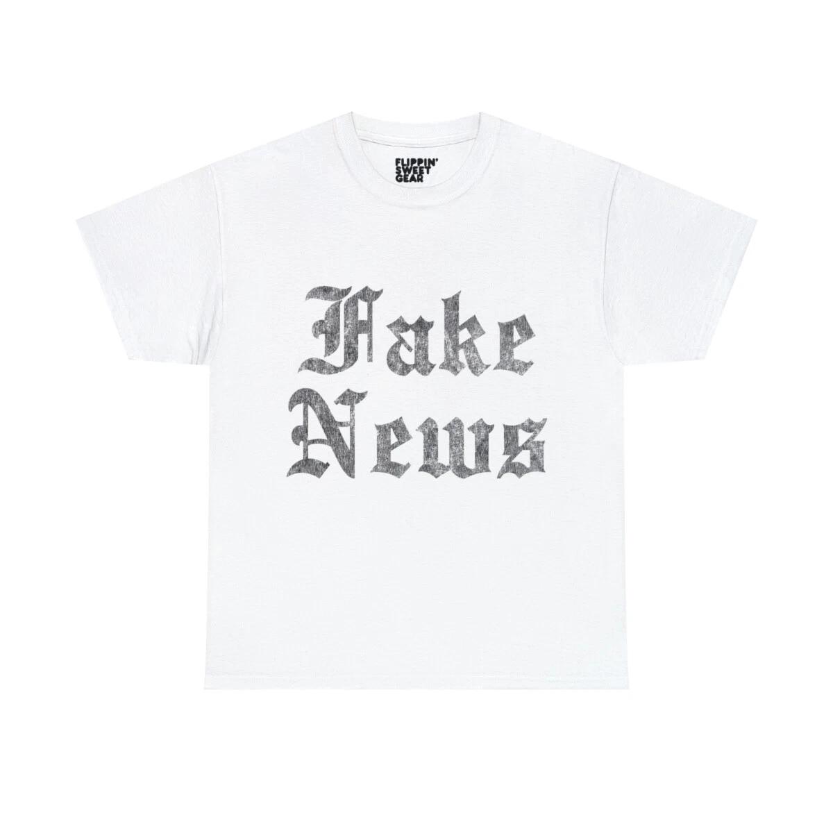 

Fake News Retro Graphic Tee Shirt 4XL