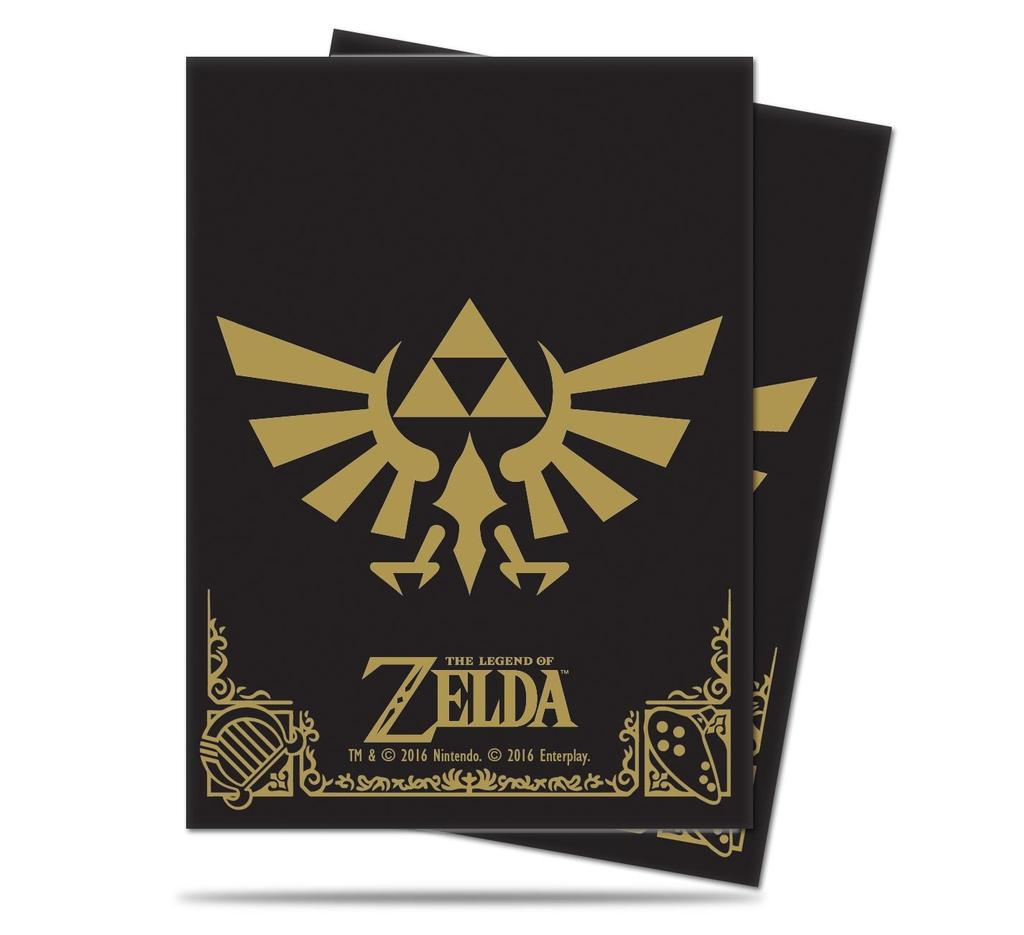 Ultra Pro The Legend of Zelda Black & Gold Deck Protectors Sleeves (65 Count) Standard Size