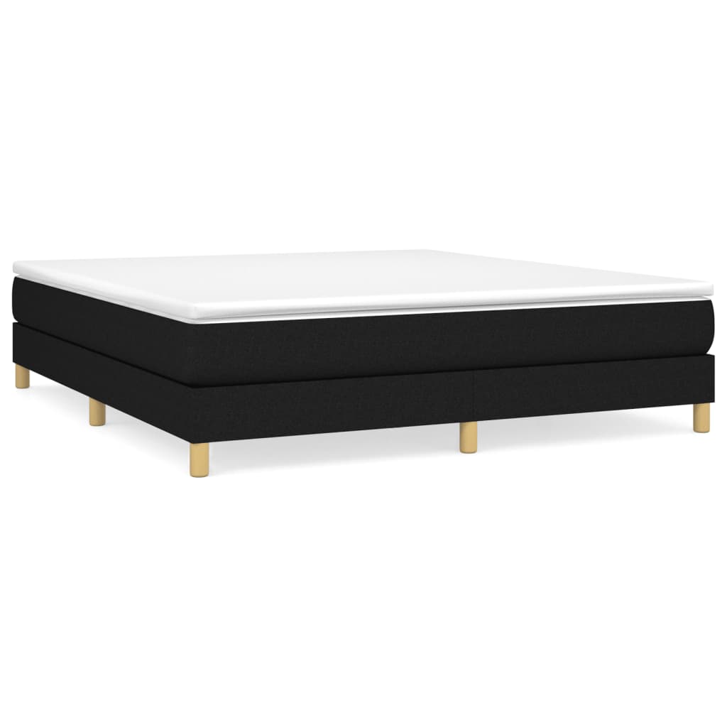 Vidaxl Bed Frame Without Mattress, Black, 180X200 Cm, Upholstered