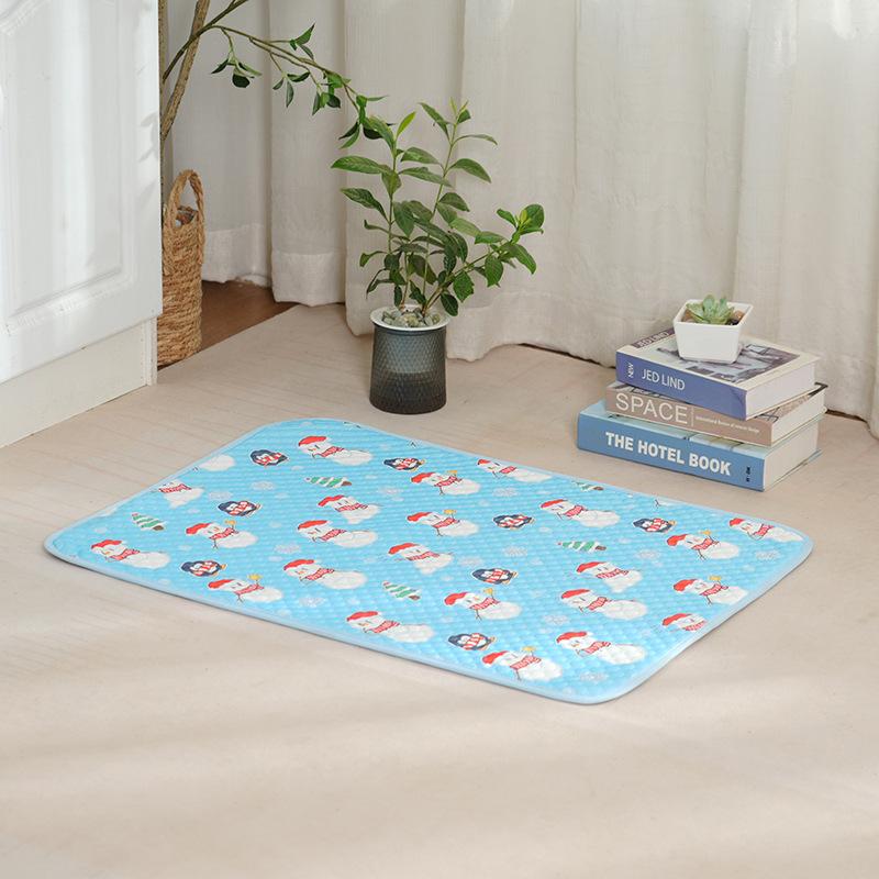 Heat Relief Cool Pet Mat Soft Ice Sleeping Pad Breathable Cushion for Dogs Cats Indoor Home Car Outdoor Daily Use