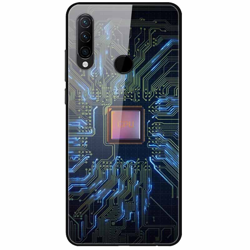 For Huawei P30 Pro Lite Case Cool Tempered Glass Luxury Coque Covers for Huawei P20 Lite P 20 P20Pro P30Pro P 30 Hard Back