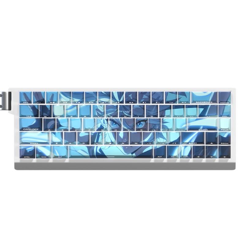 Anime Keycaps Cartoon 74 Keys PBT Keycap Mechanical Keyboards Caps for 61 67 68 Keyboards Gaming Accessories