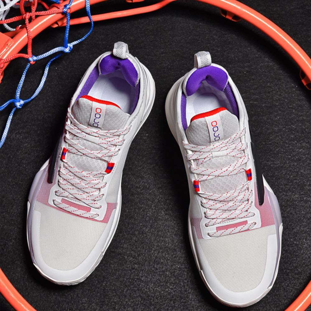 Men's and Women's Low-top Basketball Shoes Mesh Cloth Surface Couple Wear-resistant and Non-slip Training Shoes
