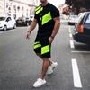Men's T-shirt Sets 3D Print Tracksuit Oversized T Shirt Shorts Set Men Sportswear T-shirt Tops Summer Man Clothing Set