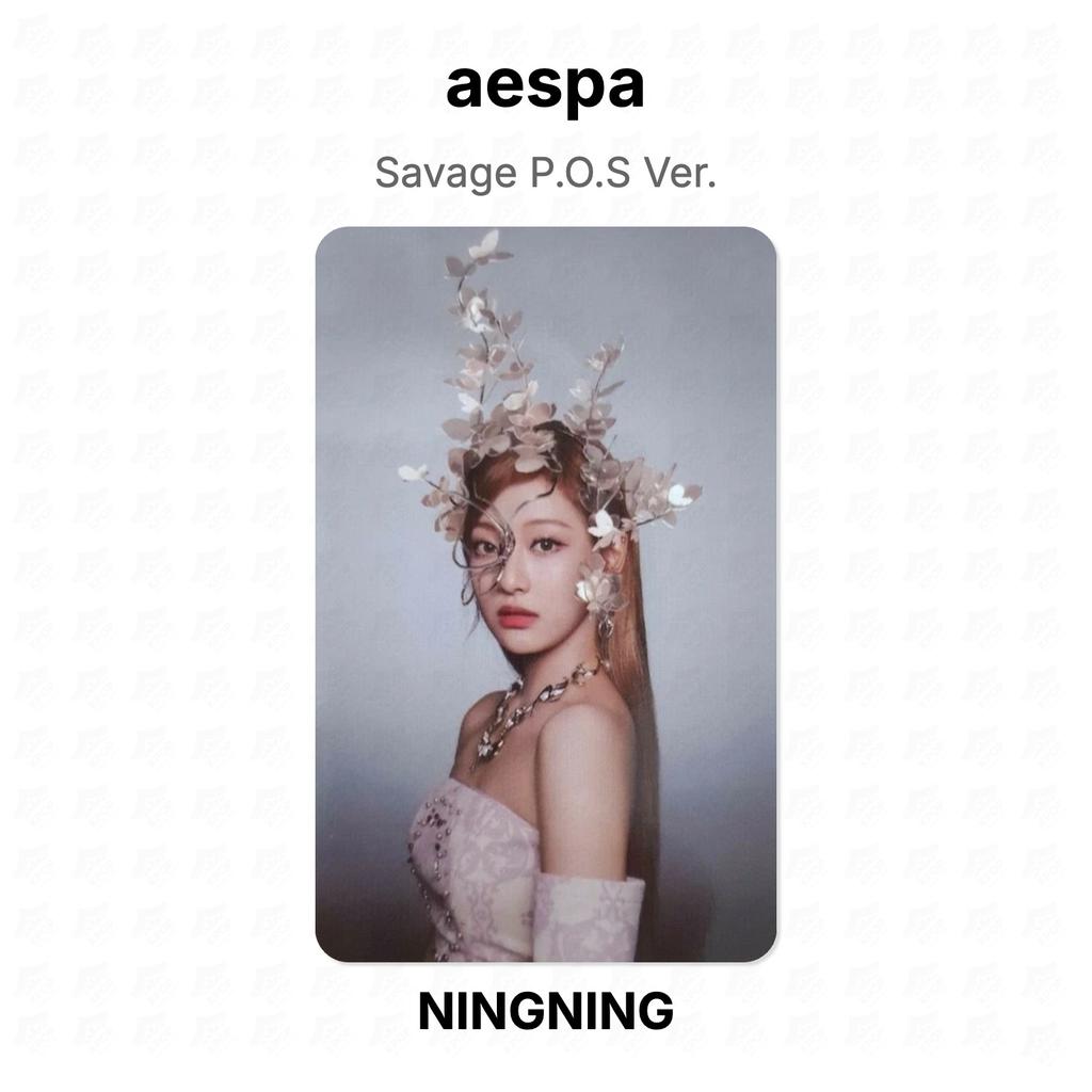 aespa Savage P.O.S Ver. Official Photocard