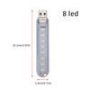 Mini Taşınabilir USB LED Kitap Işığı DC5V Ultra Parlak Okuma Kitap Lambası 2 led 3 led 8 led Işıklar Güç Bankası PC Dizüstü Bilgisayar Notebook İçin