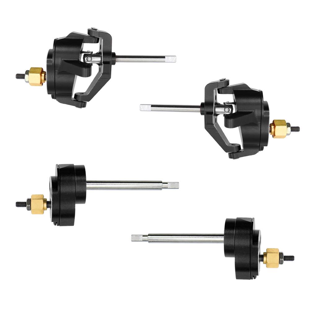 Aluminum Straight Axles Change To Portal Front Rear Axles For 1/18 RC Crawler TRX4M Ground Clearance+8.1MM DIY Kit
