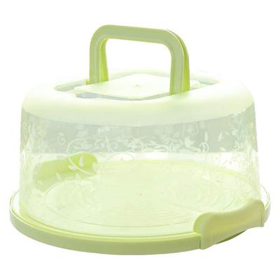 Portavasos portátil Caja de conservación de alimentos con asa Caja transparente para pasteles