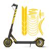 Electric Scooter Reflective Stickers Waterproof Scooter Decal Wheel Hub Protective Reflective Sticker Scooter Parts
