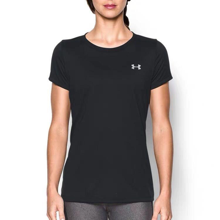 Under Armour Sport T-Shirt Women Tops Black 1277207-001