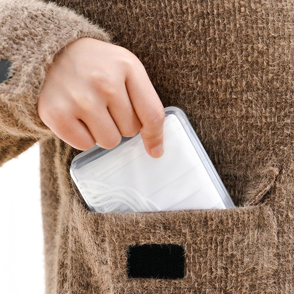 Carrying Mask Storage Box Moisture Proof Cleaning Box Filter Convenient Clean