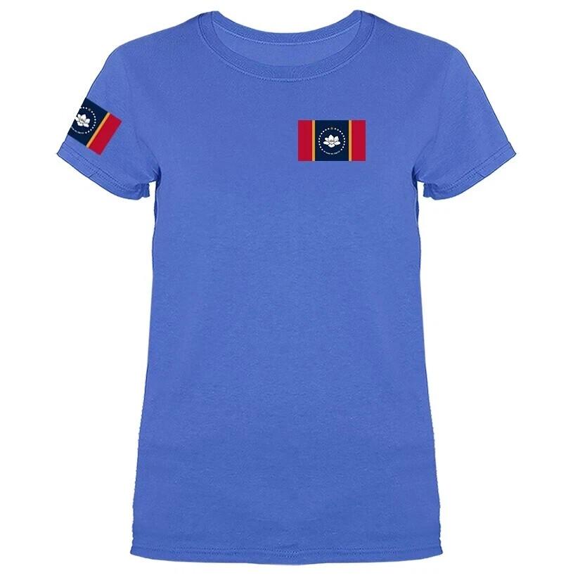 State of Mississippi Flag Crest Women s T-shirt Unisex T-Shirt XXXL