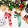 Fabric Elf Enchanting Hanging Decoration For Christmas Featuring Adorable Cane Candy