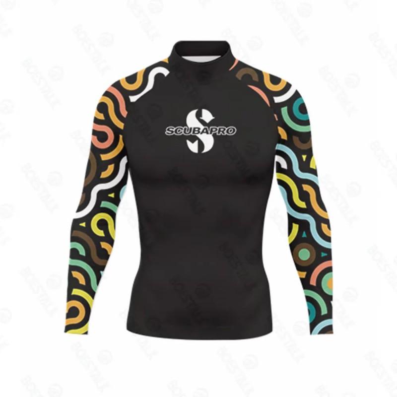 Ανδρικό Ελαφρύ Αντιηλιακό Μαγιό Rash Guard Γρήγορου Στεγνώματος Προστασία UV για Surfing, Κατάδυση, Παραλία, Θαλάσσια Σπορ Καλοκαίρι