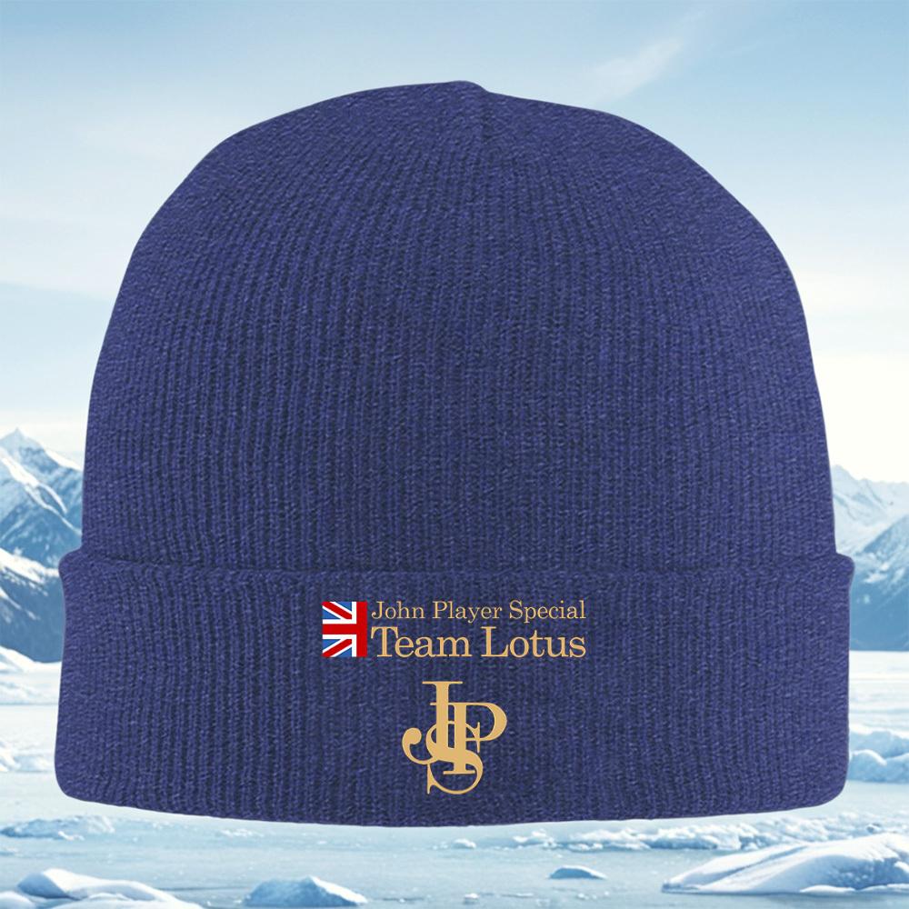 British flagTeam Lotus Speciallogo golden Men Women Unisex Knitted Hat Beanie Pullover Cap Winter Thermal Warm Christmas Outdo