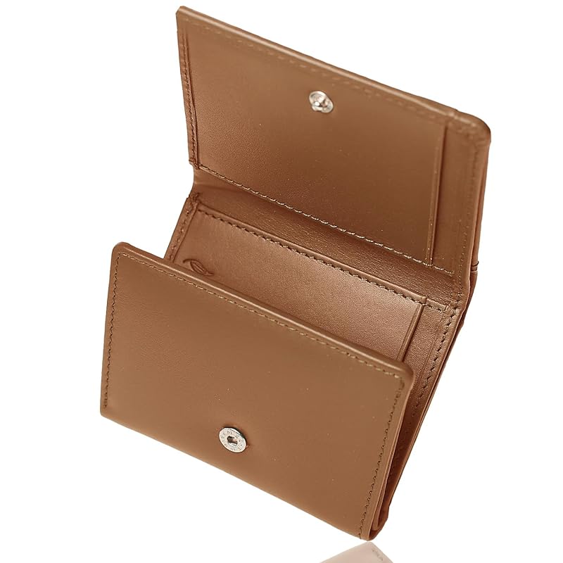 

[mieno] wallet mini wallet compact men s ladies [Selected genuine leather x tri-fold x compact] (camel)