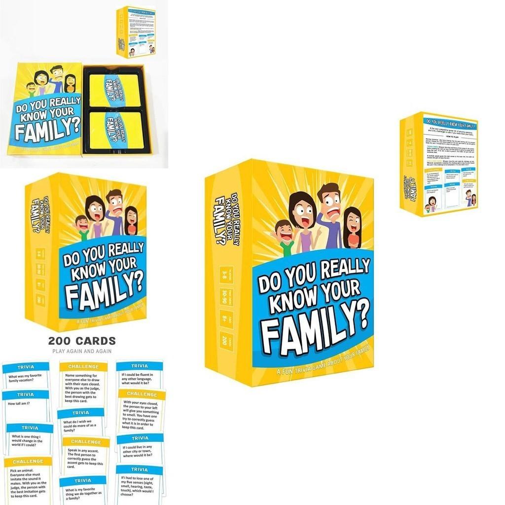 Genuinedo You Really Know Your Family Educational Board Game For All Ages