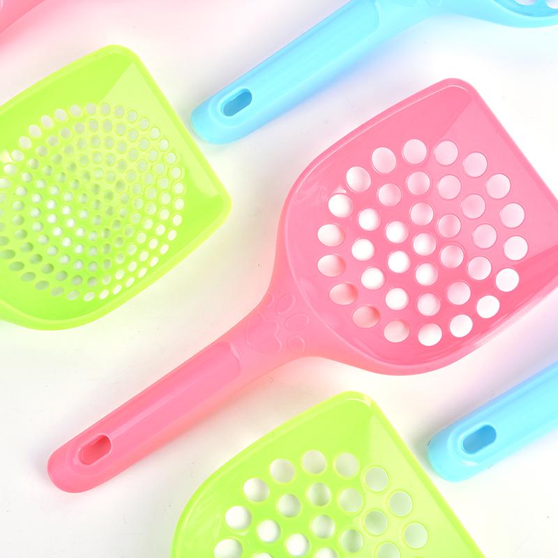 Thickened Plastic Cat Litter Scoop Set Pet Care Sand Waste Scooper Shovel Hollow Cleaning Tool Cleaning Products Dog Food Scoops