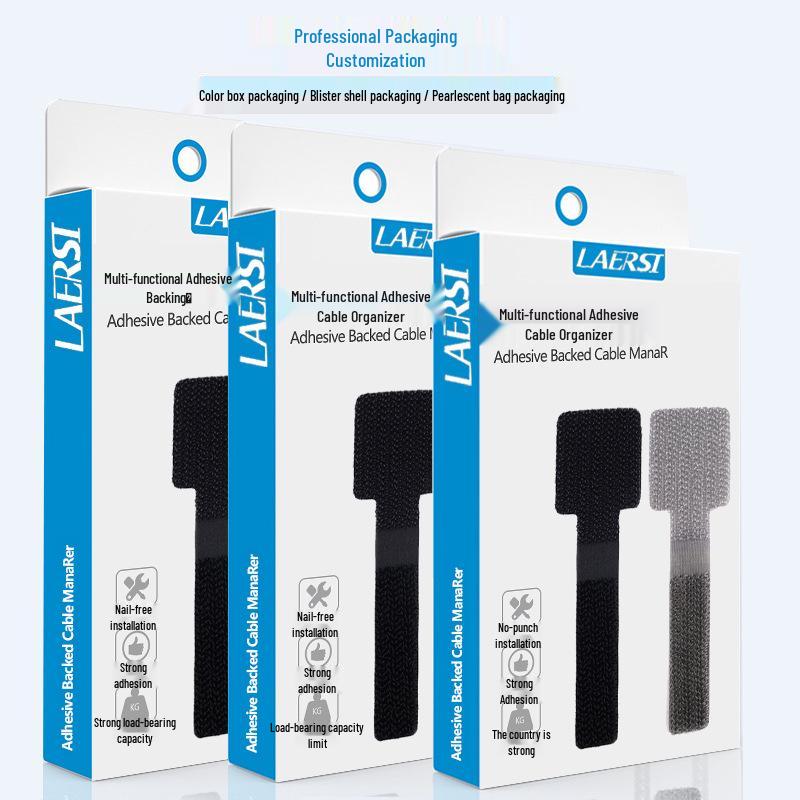 Self-Adhesive Velcro Zip Ties for Cable Management and Power Cord Organization