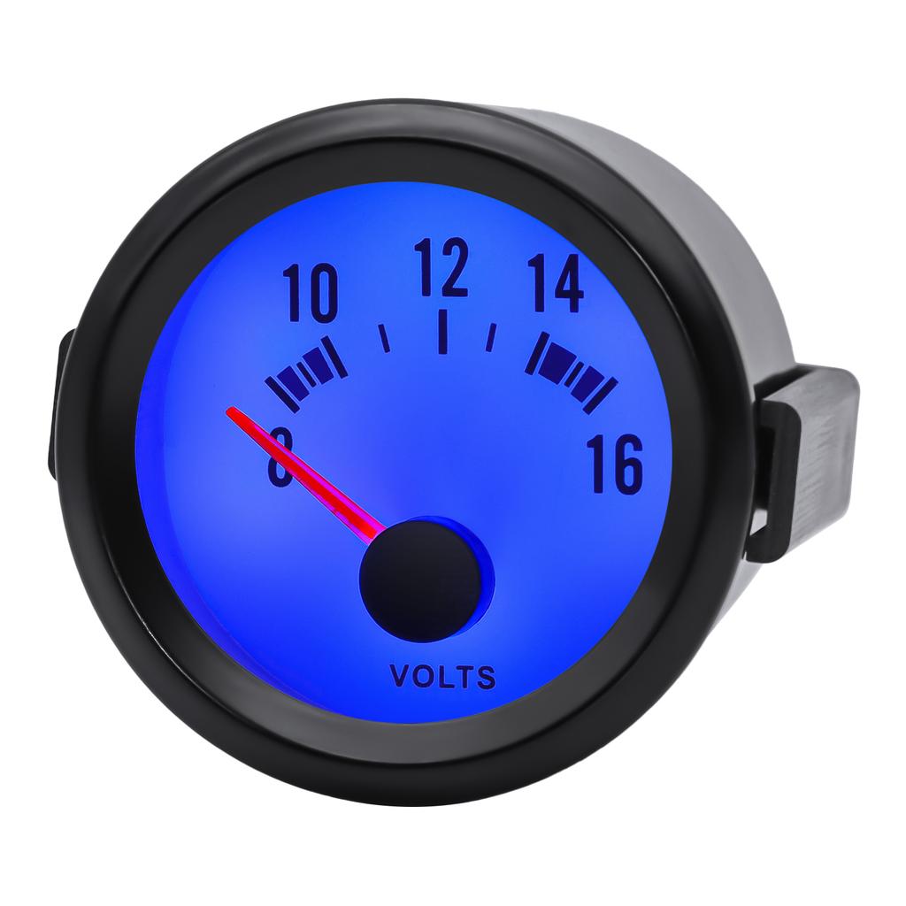 Universal 52MM Car Gauge Voltmeter 8-16V Voltage Gauge For 12V Gasolines Engine Car Accessories Volt Gauges 2" Volts Meter
