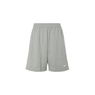 Solo Swoosh Logo Print Elastic Straight Casual Shorts Men Shorts Light-Gray DX0818-063