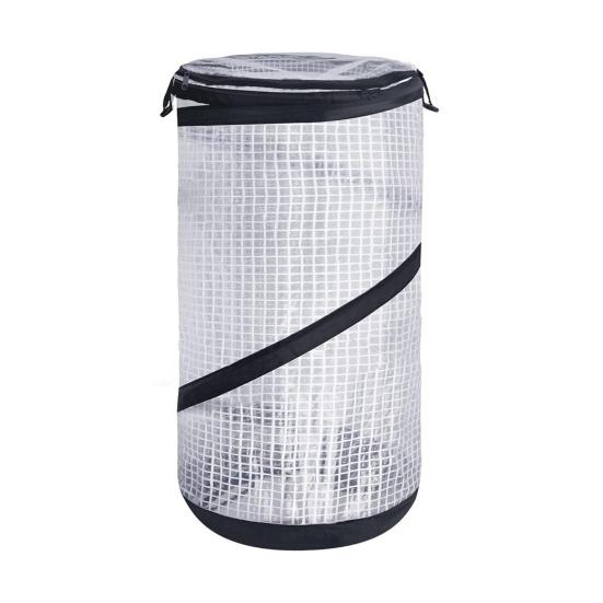 Pop-up Mini Greenhouse PVC Spring-up Plant Protector with Zipper-Portable Greenhouse Cover for Gardening Plants Cold Frost Protection Wind Rain Proof