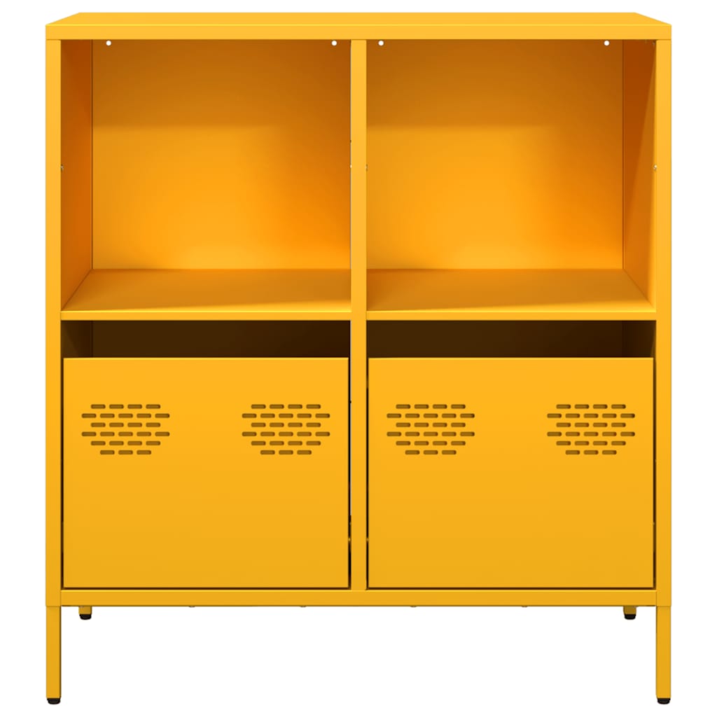 Sideboard Mustard Yellow 68 x 39 x 73.5 cm Cold Rolled Steel