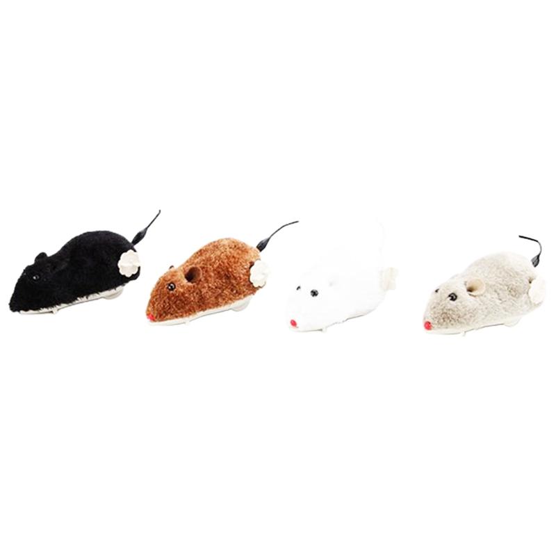Wind Up Mouse Racing Mini Jumping Rat Plush Mice Realistic Looking Pet with Twirling Tail,Wind Up Toys for Birthday Gift