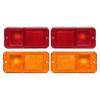 Front & Rear Side Marker Light Set For Chevrolet C/K Pickup Trucks Suburban 1968-1972