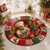 2026 Christmas Area Rug Round Floor Mat Living Room Anti-dirty Wear-resistant