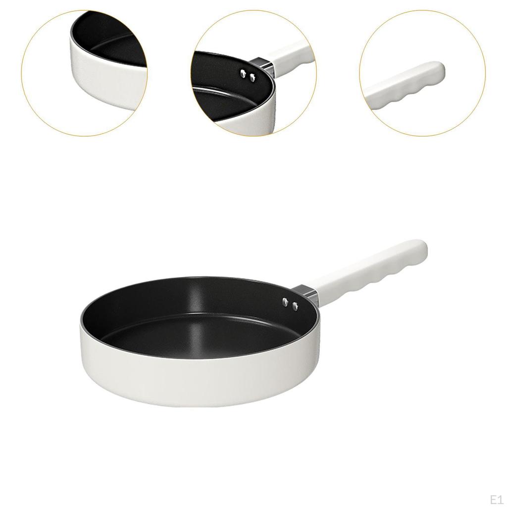 Non Stick Frying Pan Cookware Cooker Gift Portable with Handle Nonstick Fry for Outdoor