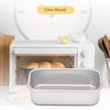 Haskoss 4 Pieces Aluminum Alloy Loaf Tin Rectangular Non-Stick Bread Mold Loaf Pan Baking Tools for Kitchen Dining Bar Supplies