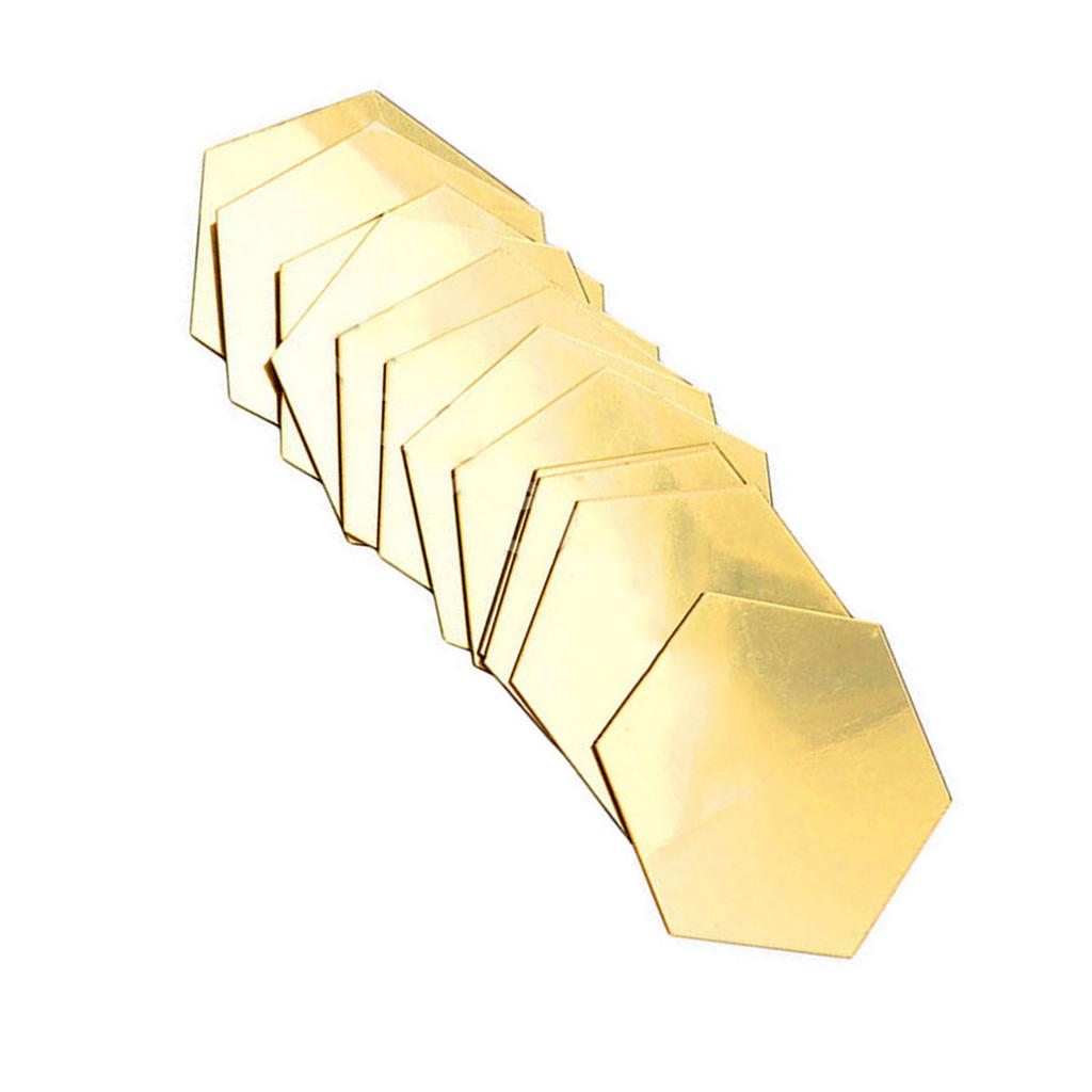 3D Spiegel Sechseck Wandaufkleber Wasserdichter und entfernbarer Wandaufkleber Abziehbild Geeignet für Fernseher Hintergrundwand