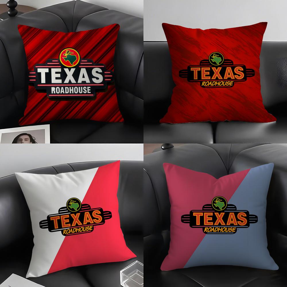Classic TTexas RRoadhouse Cushion Cover Elegant Comfort Pillowcase Sofa Bed Doublesided Printed Invisible Zipper Home Decor