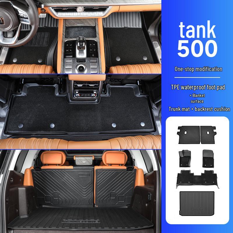 Tank 500 Hi4t Custom Floor Mats: All-Inclusive Car Interior Carpet Accessories