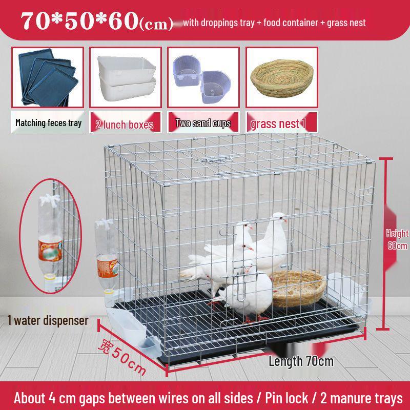 Large Pigeon Cage for Breeding & Pairing with Free Shipping - Ideal for Household Use