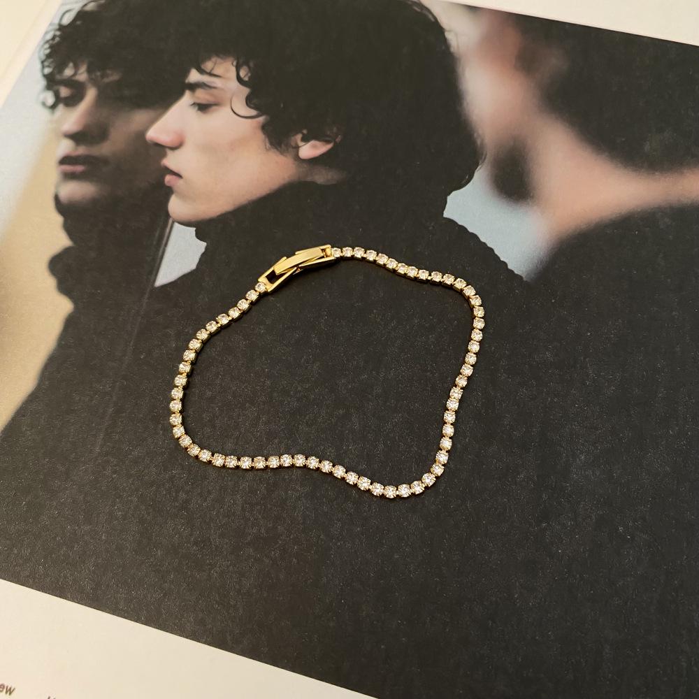 

Высококачественные сверкающие циркониевые парные браслеты - Нишевый дизайн, стиль Инс