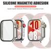 Magnetic Silicone Strap With Change To Ultra Watch Case Screen Protector Cover Fo Fit 4Pro For Huawei Watch Fit4 3 Bracelet