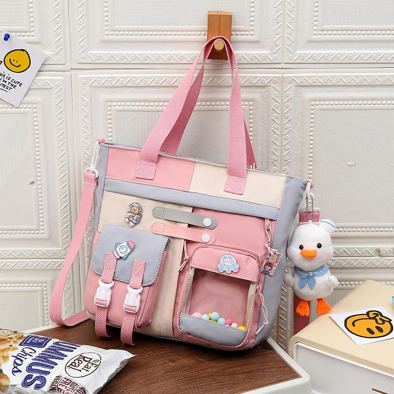 ins female Korean version messenger bag high school students junior highschoolportable primary school students Mori large-capacity simple shoulder bag