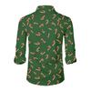 Men's Christmas Shirt Christmas Print Long Sleeve Button Shirt