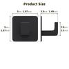 4 Pcs Square Self Adhesive Hooks Adhesive Wall Hooks for Hanging Towel Coats