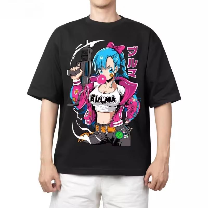 2026 New Dragon Ball Men  Women Universal Cotton TShirt Style Anime Print  LooseFitting Casual Shirt