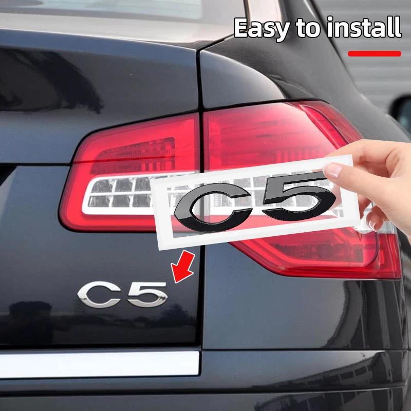 ABS 3D Car Rear Trunk Badge Sticker Emblem Accessories C2 C4 C5 logo for Citroen ait256