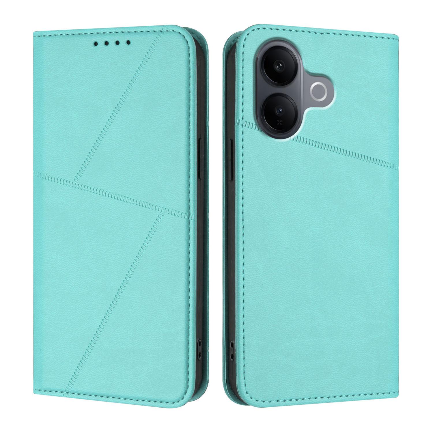 

For vivo V60 Lite 5G Wallet Case Magnetic Closure Leather Flip Phone Cover with Stand